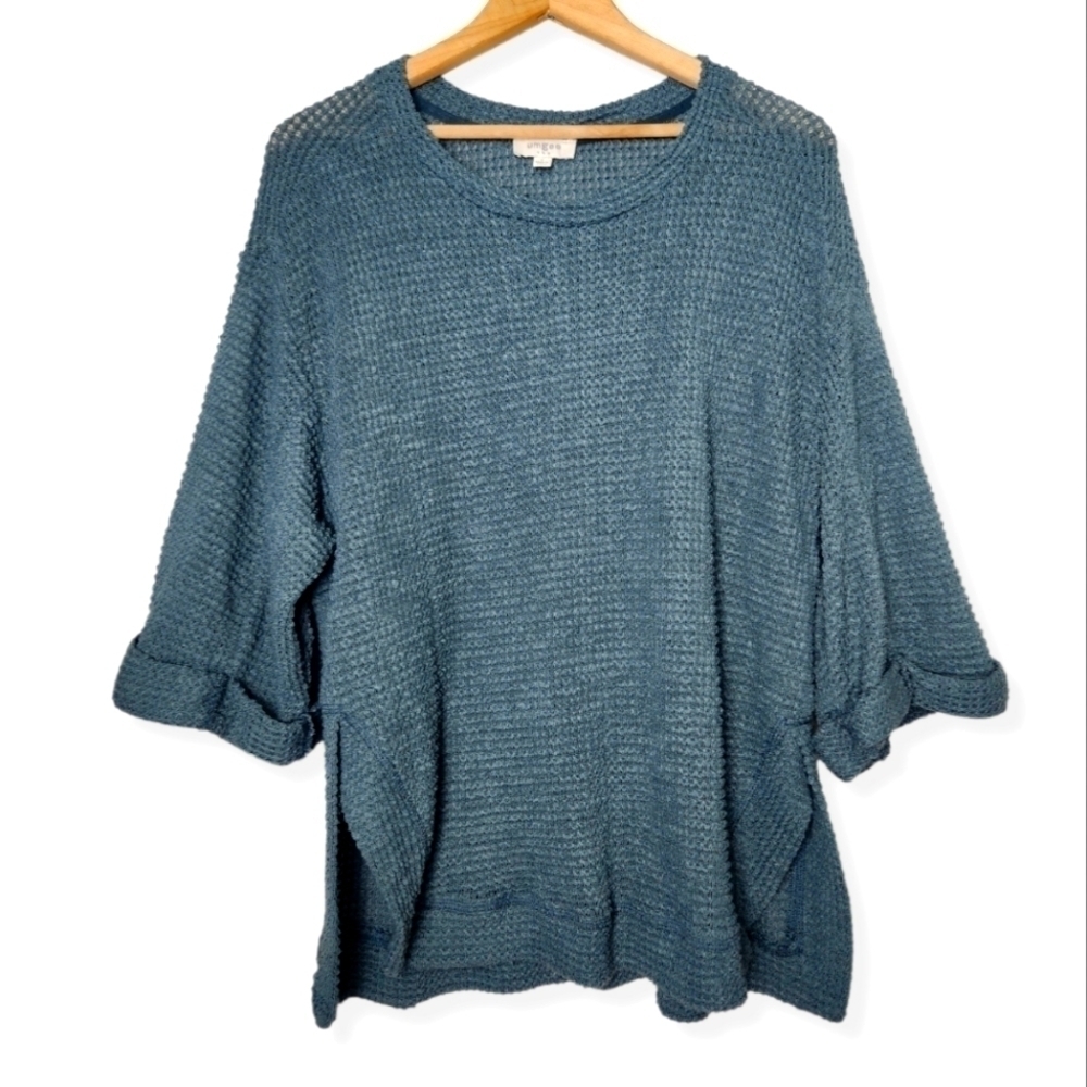 𝅺Umgee Open Knit Oversized Sweater Pullover